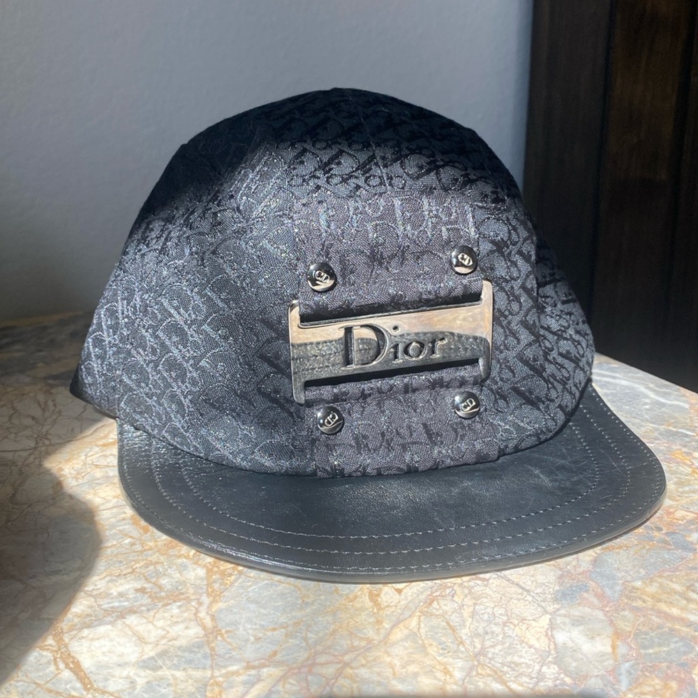 Dior Vintage Black Hat Size 57 Made In France